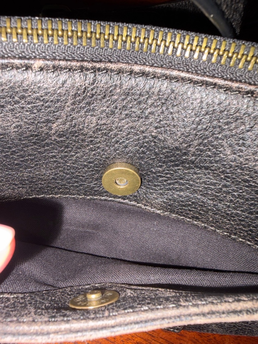 Andrew Marc Black Distressed Pebbled Leather Crossbody - Picture 6 of 7